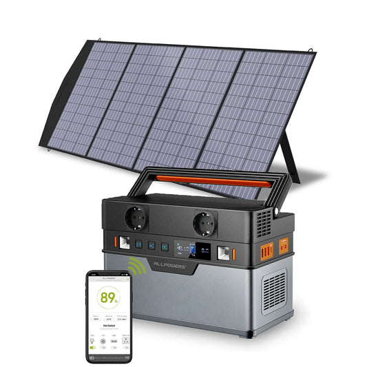 ALLPOWERS Portable Solar Power Station 288Wh 300W, 606Wh 700W